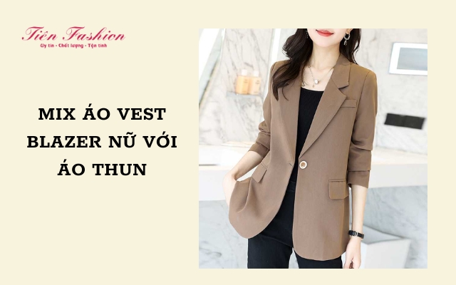 Áo vest blazer nữ Hàn Quốc – áo thun