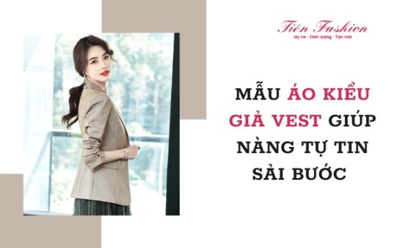 áo kiểu giả vest đẹp - áo giảvest nữ